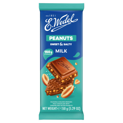 E. Wedel Czekolada mleczna & solone orzeszki 150 g
