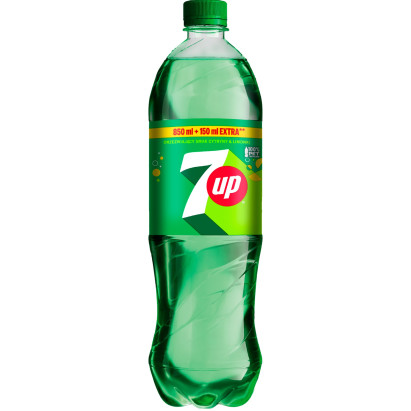 7UP Napój gazowany o smaku cytrynowo-limonkowym 1 l