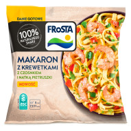 FRoSTA Makaron z krewetkami z czosnkiem i natką pietruszki 400 g
