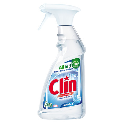 Clin Anti-Fog Płyn do mycia powierzchni szklanych 500 ml