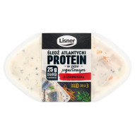 Lisner Protein Śledź atlantycki w sosie jogurtowym z czarnuszką 250 g