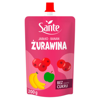 Sante Mus jabłko-banan żurawina 200 g