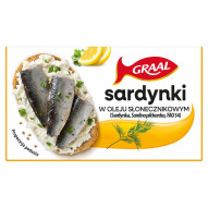 Graal Sardynki w oleju słonecznikowym 125 g