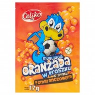 Celiko Oranżada w proszku o smaku pomarańczowym 17 g