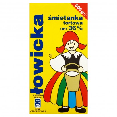Łowicz Śmietanka łowicka tortowa UHT 36% 500 g