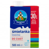 Łowicz Śmietanka łowicka UHT do ciast 30% 500 ml