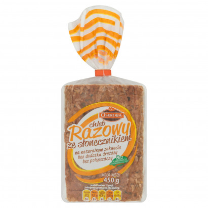 Oskroba Chleb razowy ze słonecznikiem 450 g