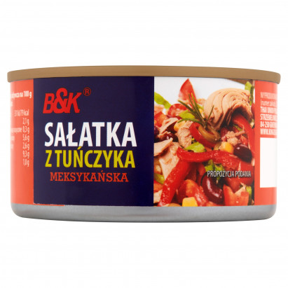 B&K Sałatka z tuńczyka meksykańska 185 g