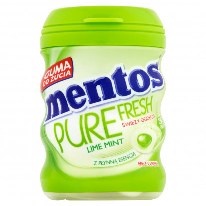 Mentos Pure Fresh Lime Mint Guma do żucia bez cukru 60 g (30 sztuk)