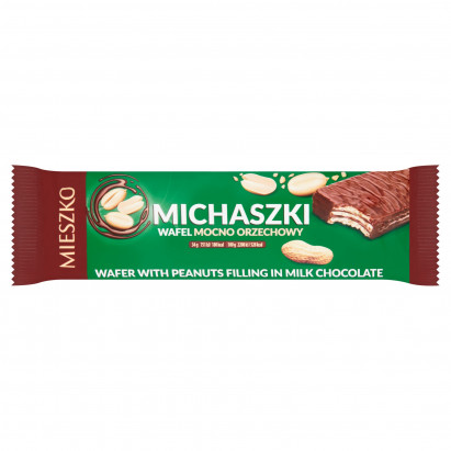 Mieszko Michaszki Wafel mocno orzechowy 34 g