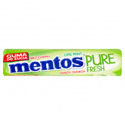 Mentos Pure Fresh Lime Mint Guma do żucia bez cukru 15,5 g (8 sztuk)