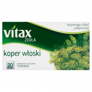 Vitax Zioła Herbatka ziołowa koper włoski 30 g (20 x 1,5 g)