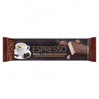 Mieszko Espresso Wafel z kremem kawowym 34 g