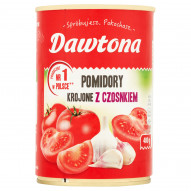 Dawtona Pomidory krojone z czosnkiem 400 g
