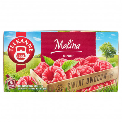 Teekanne Świat Owoców Aromatyzowana herbatka owocowa malina 50 g (20 x 2,5 g)