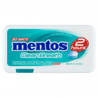 Mentos CleanBreath Intense Mint Odświeżające pastylki bez cukru 21 g (30 sztuk)