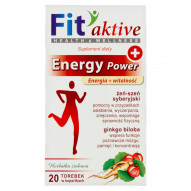 Fit aktive Energy Power Suplement diety herbatka ziołowa 40 g (20 x 2 g)