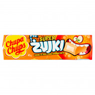 Chupa Chups Super żujki Cukierki do żucia o smaku pomarańczowym 45 g