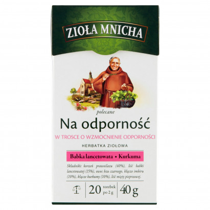 Zioła Mnicha Herbatka ziołowa na odporność 40 g (20 x 2 g)