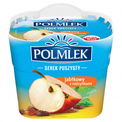 Polmlek Serek puszysty jabłkowy z rodzynkami 150 g