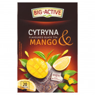 Big-Active Herbata czarna cytryna & mango 40 g (20 x 2 g)