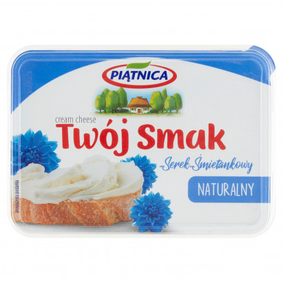 Piątnica Twój Smak Serek śmietankowy naturalny 135 g