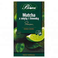 Bifix Premium Herbata zielona matcha z miętą i limonką 40 g (20 x 2 g)
