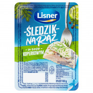 Lisner Śledzik na raz w sosie koperkowym 100 g