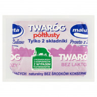 Maluta Twaróg półtłusty bez laktozy 200 g
