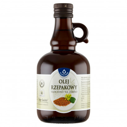 Oleofarm Olej rzepakowy tłoczony na zimno 0,5 l