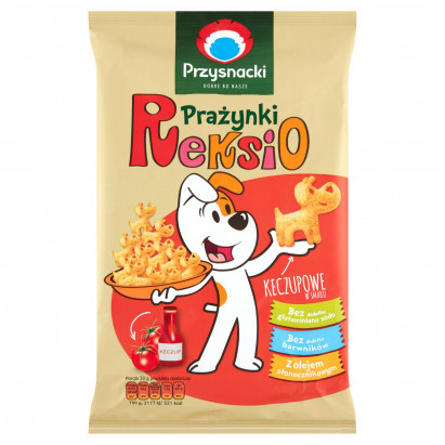 Przysnacki Reksio Prażynki keczupowe w smaku 90 g