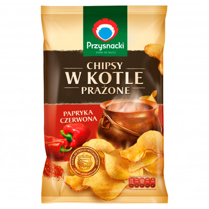 Przysnacki Chipsy w kotle prażone papryka czerwona 125 g