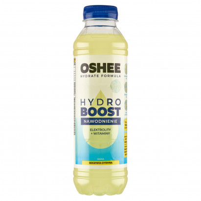 Oshee HydroBoost Napój izotoniczny niegazowany smak soczysta cytryna 555 ml