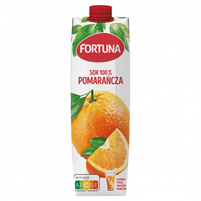 Fortuna Sok 100 % pomarańcza 1 l