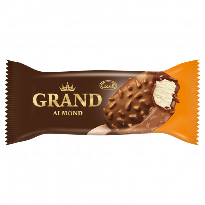 Koral Grand Lody waniliowe w mlecznej czekoladzie z migdałami 120 ml