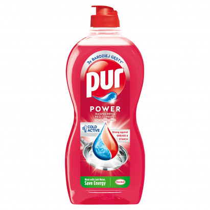 Pur Power Raspberry & Red Currant Płyn do mycia naczyń 450 ml