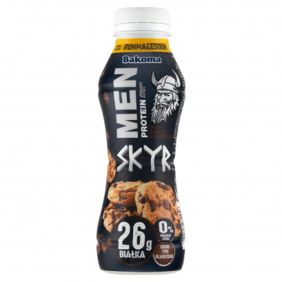 Bakoma Men Jogurt pitny skyr smak ciastka z czekoladą 300 g